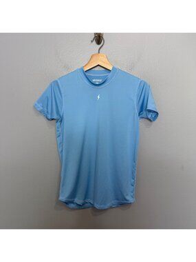 BRUCE BOLT youth performance short sleeve shirt in light blue size YM